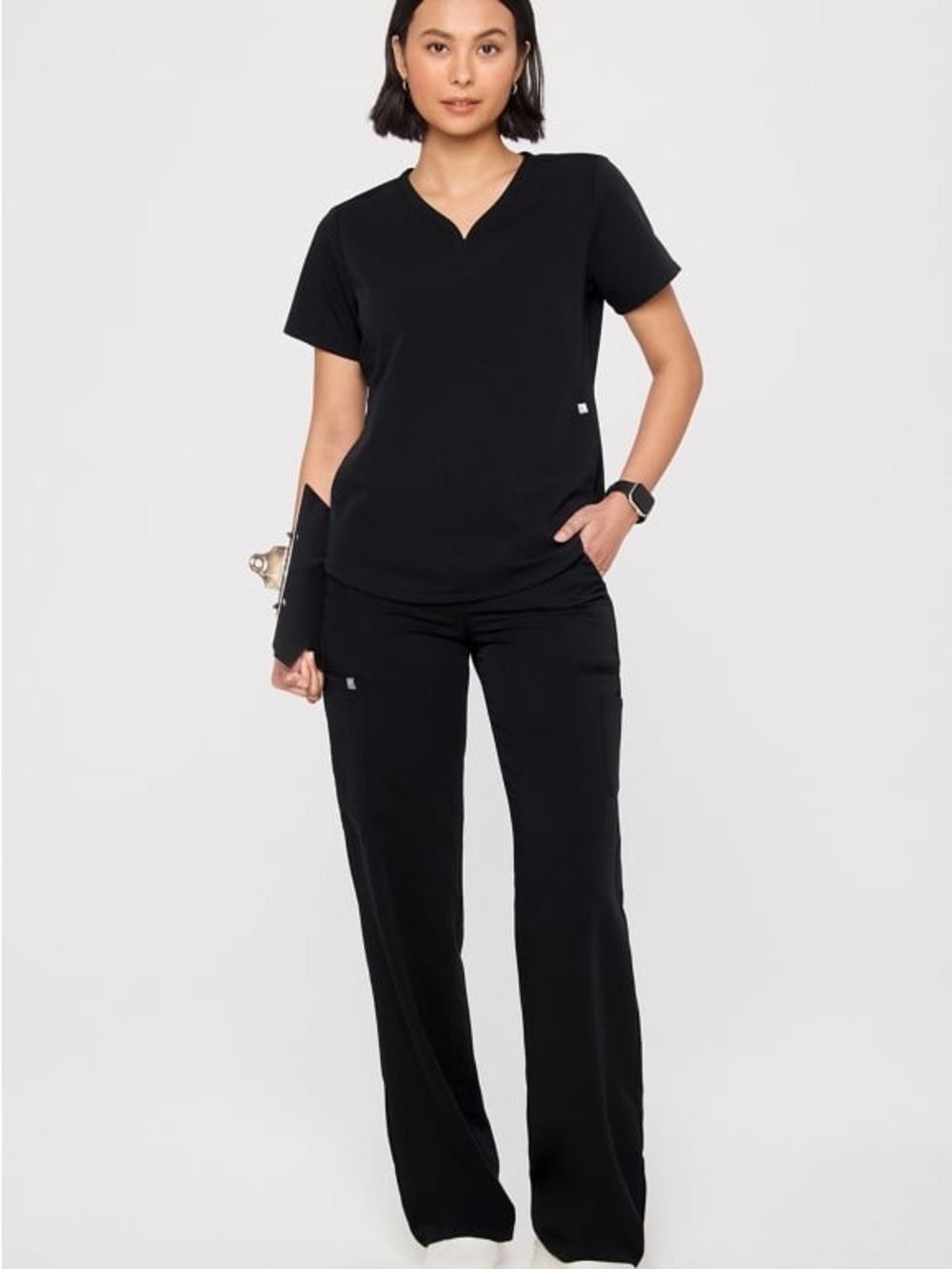Women's Black scrub set